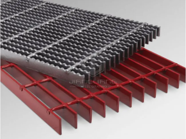 Painted steel bar grating