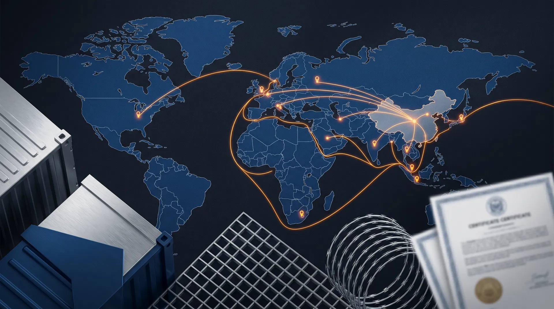 Rete globale per l'esportazione
